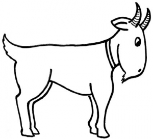 goat clipart black and white free - Clip Art Library