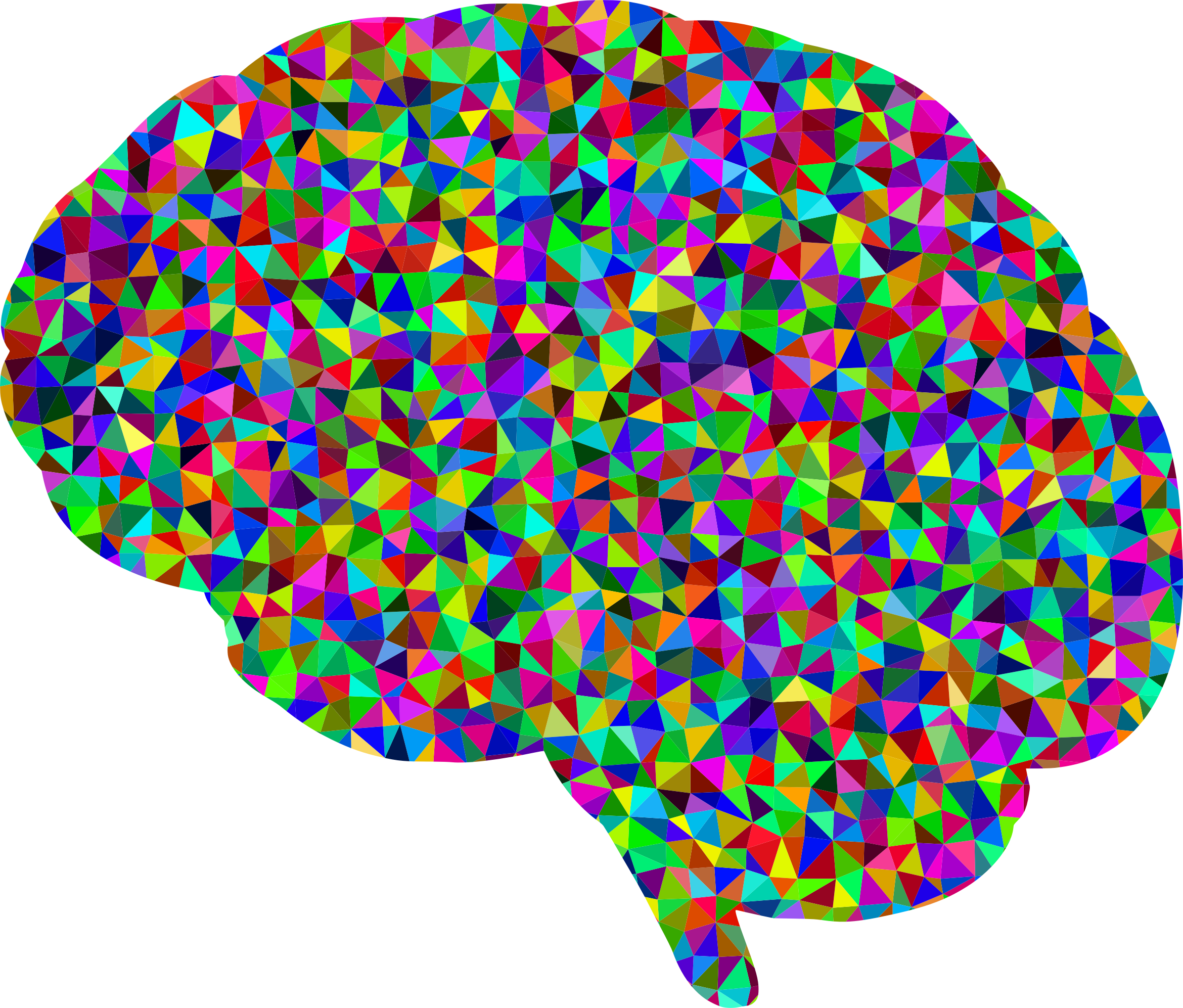 Brain in head clipart transparent
