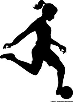 Female silhouette clipart sports