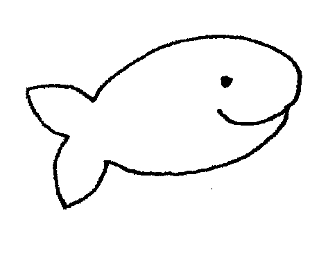 Black And White Fish Clipart