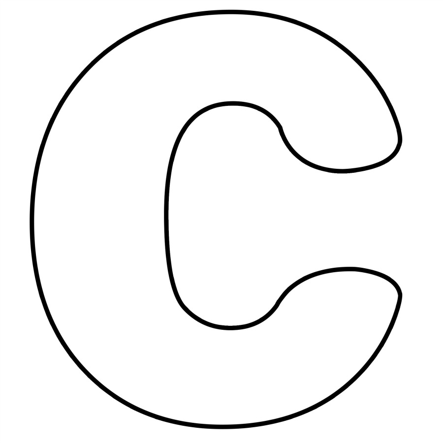 Large Letter C Template