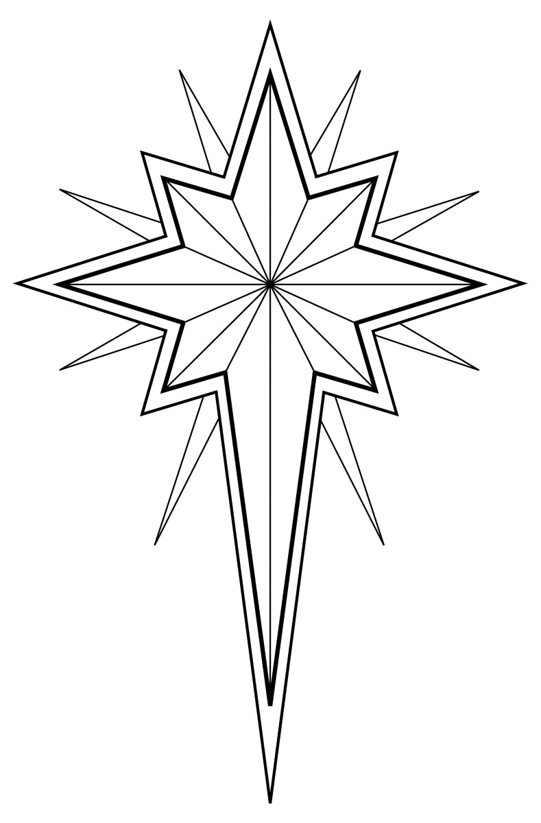 Epiphany clipart black and white