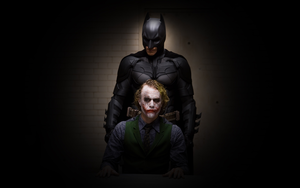 Wallpaper Batman Joker Dark The Dark Knight