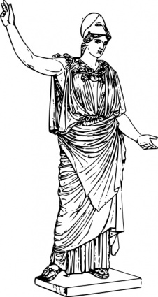 Greek statue clipart