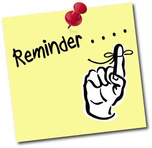 Clip art reminder attention clipart