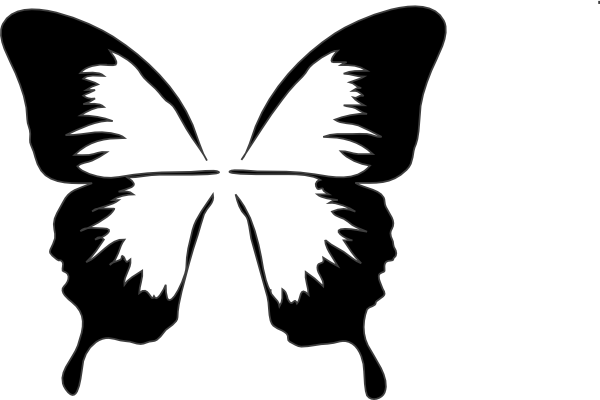Butterfly silhouette clip art free