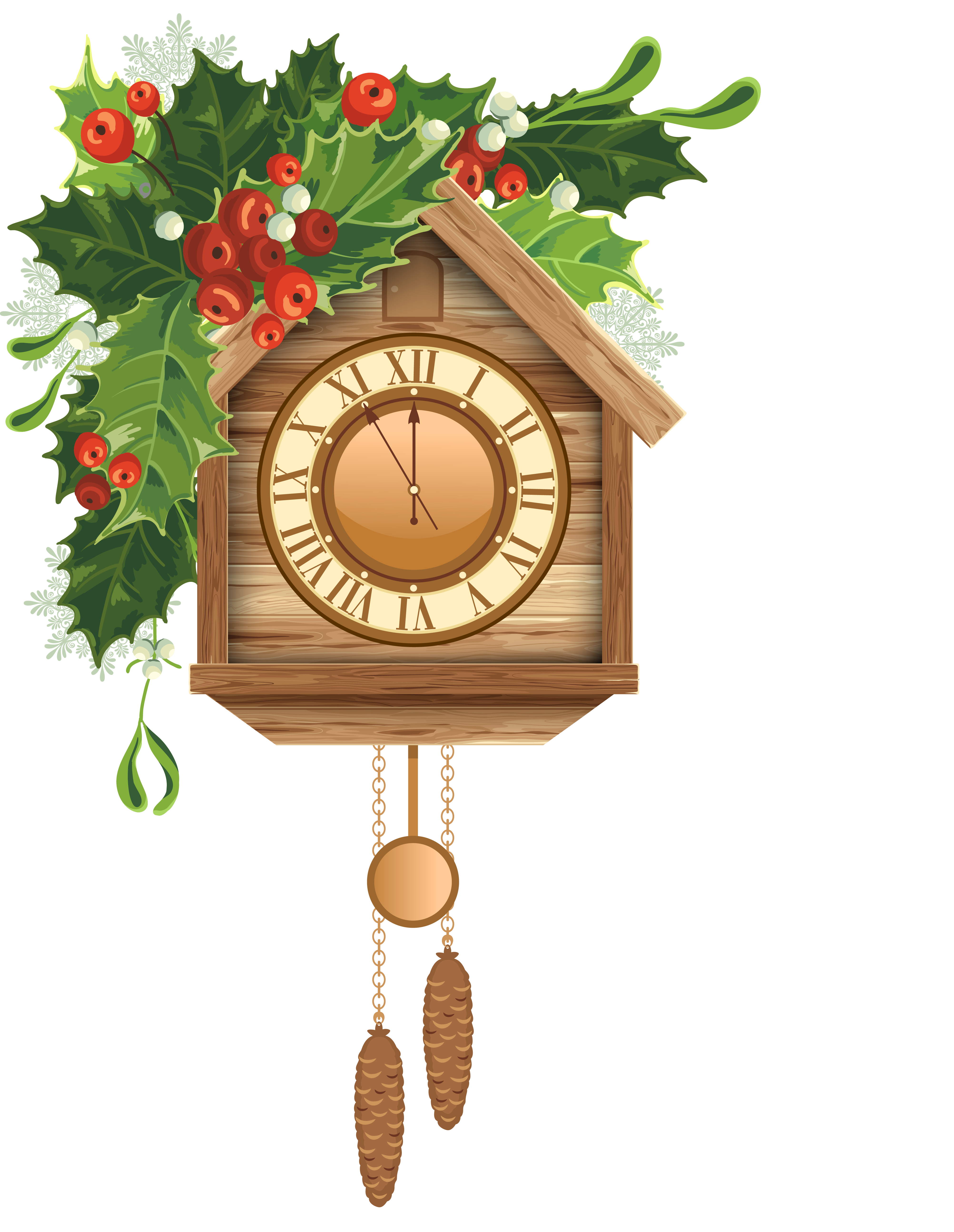 Christmas Cuckoo Clock PNG Clipart