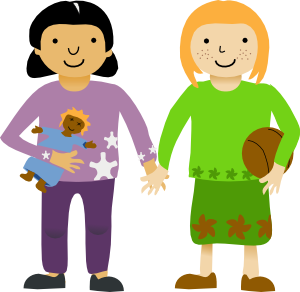 2 students clipart