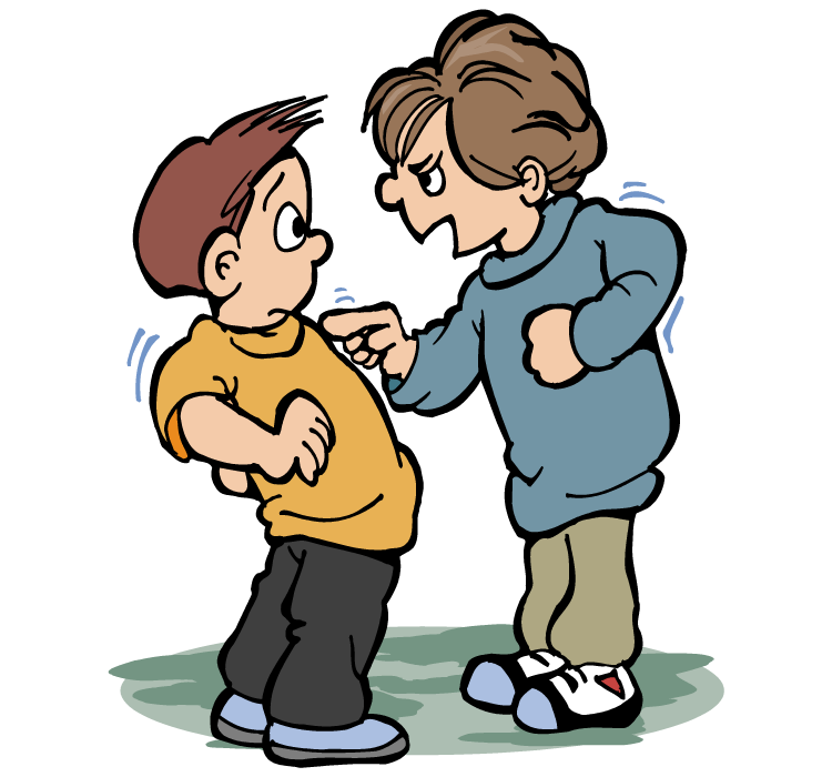 Student bullying clipart