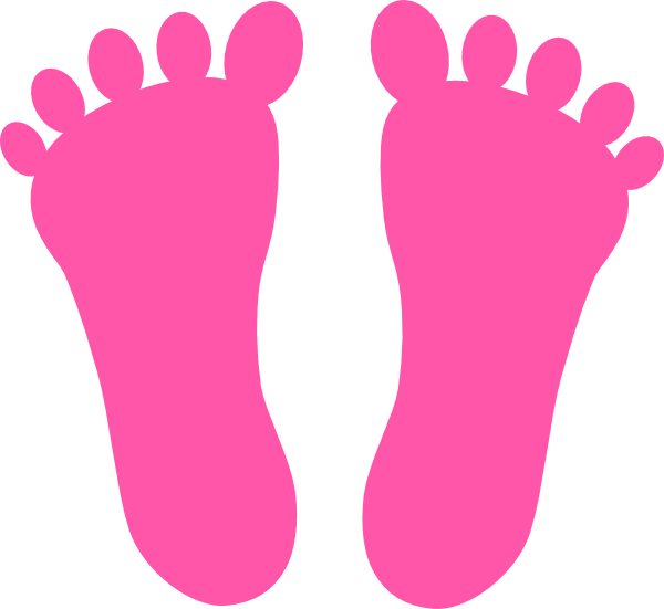 Bare foot print clipart