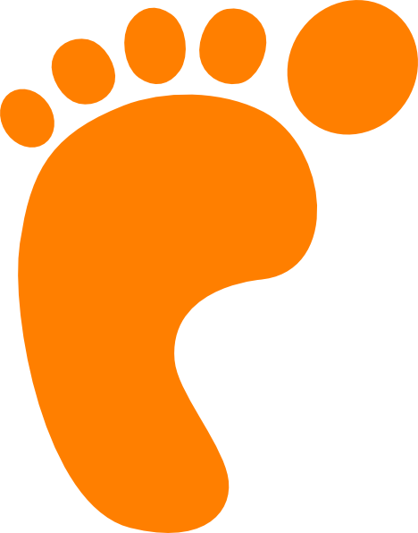 Footprints In The Sand Clipart