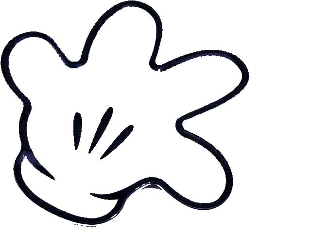 Mickey mouse hand clipart