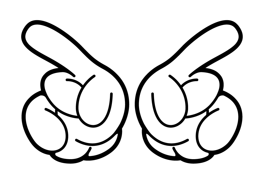 Mickey Mouse Hand Clipart