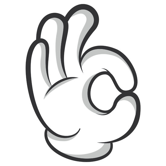 Mickey Mouse Hands Vector