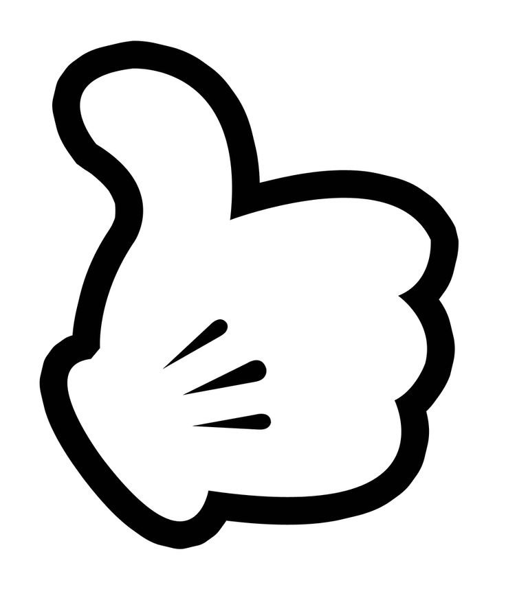 Mickey mouse thumbs up clipart
