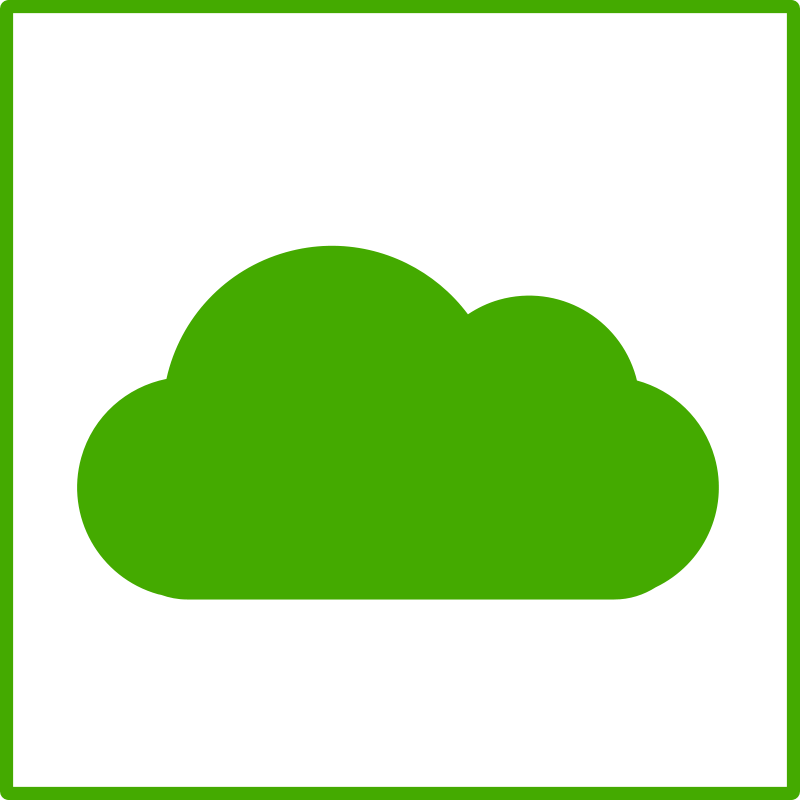Free Clipart: Eco green cloud icon