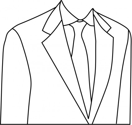 Mens Suit Outline Clip Art Download