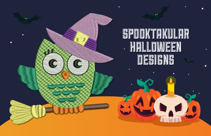 Spooktacular Designs Using Hatch Embroidery