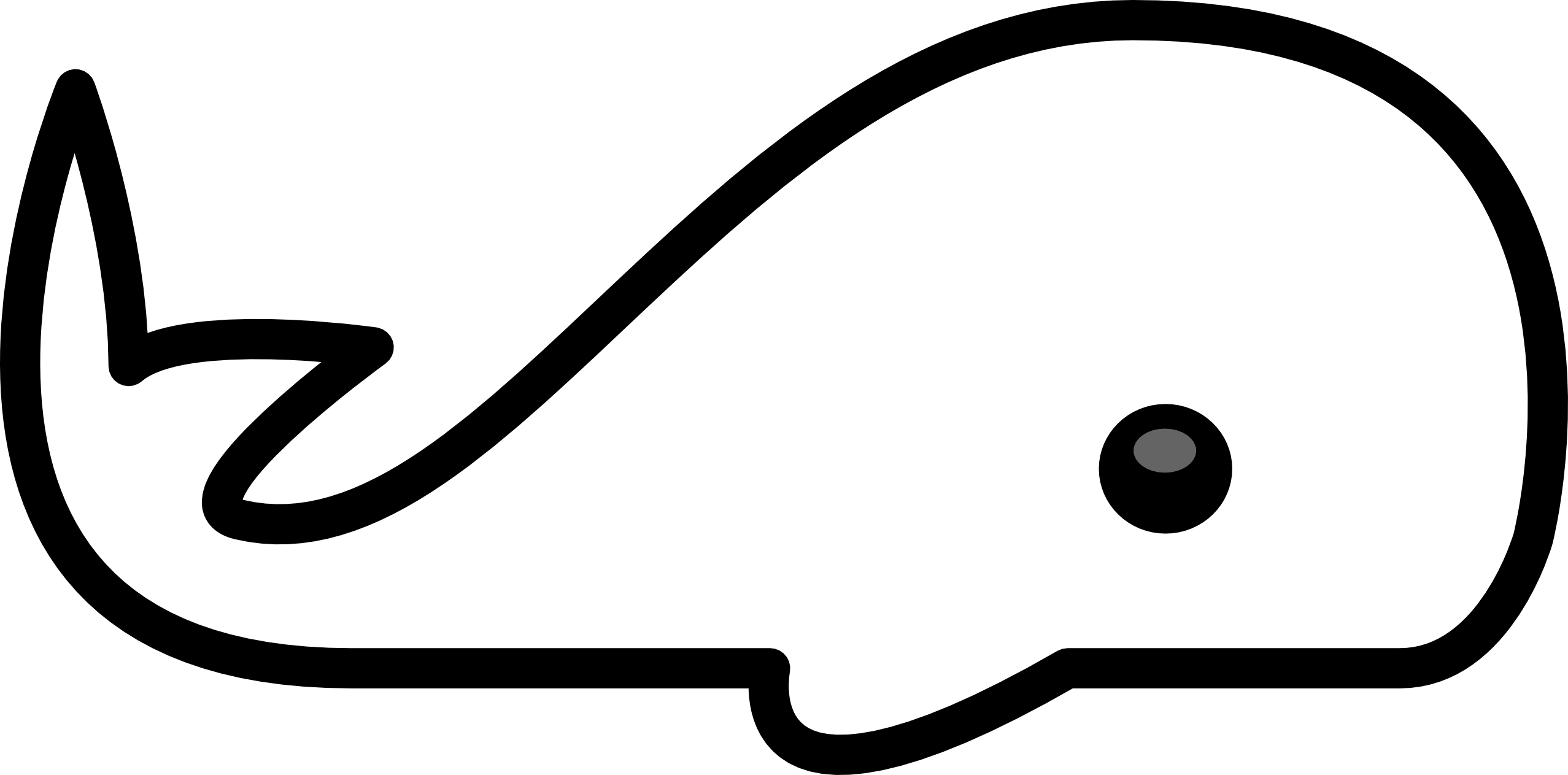 Clipart whale black and white