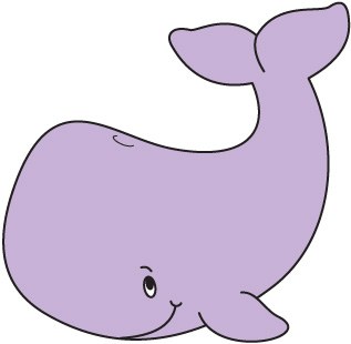 Happy whale clipart