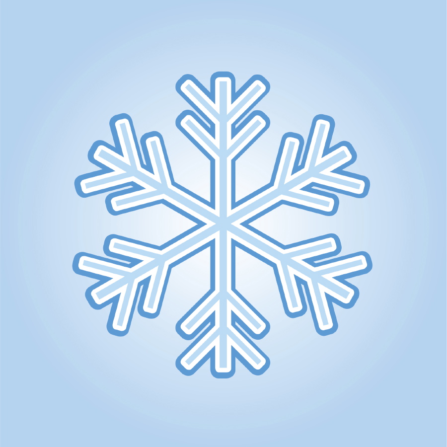 Simple snowflake clipart