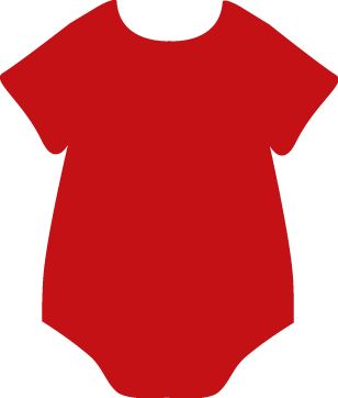 red baby bodysuit