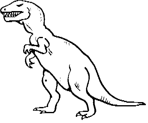 Black And White Dinosaur Clipart
