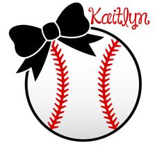Clipart girls outline cute playing softball