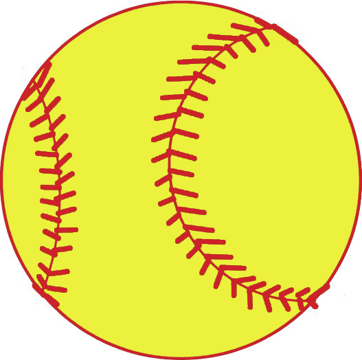 Yellow Softball Clip Art