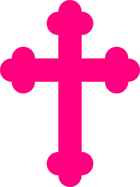 Light Pink Cross Clip Art