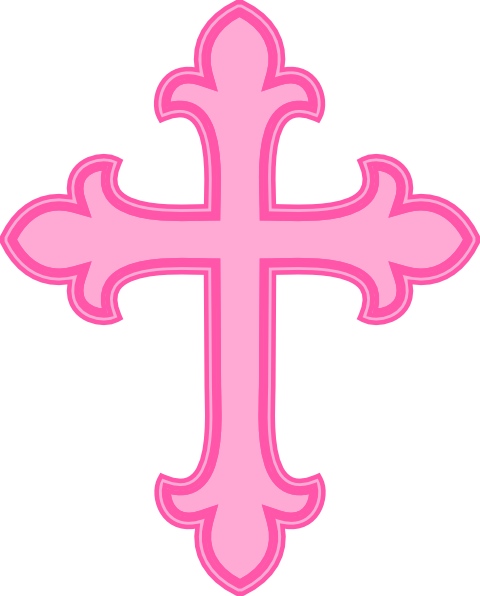 Pink cross clipart
