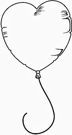 Clipart balloon black and white