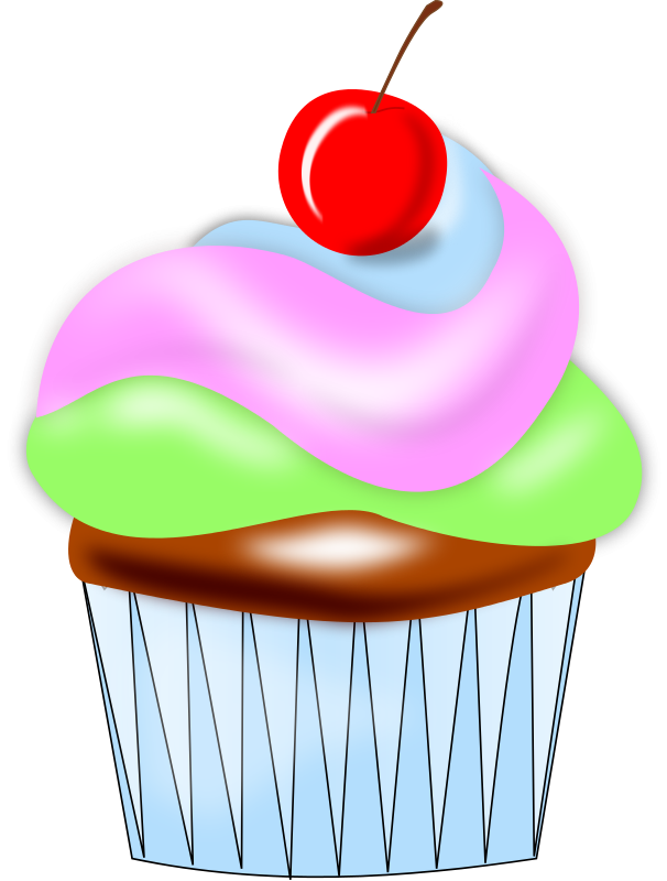 Cupcake Clipart Black And White