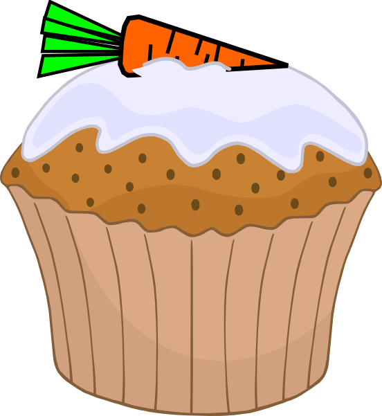 Carrot Cake Muffin Clip Art at Clker