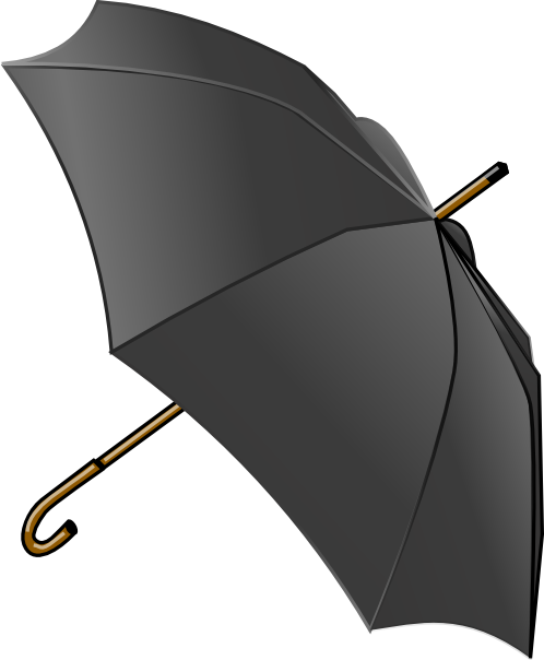 Black Umbrella Clip Art at Clker