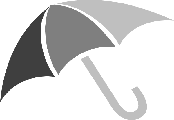 Gray Umbrella Clip Art at Clker