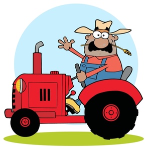 Tractor animated clipart
