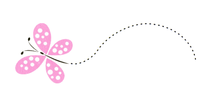 Cute pink butterfly clipart