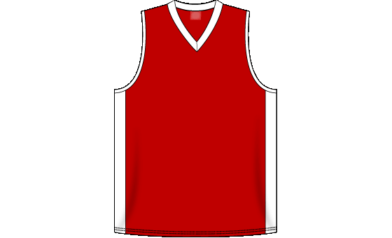 plain red basketball jersey