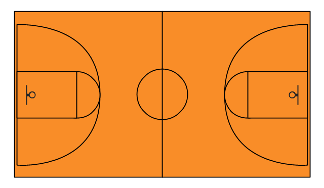 Animated Basketball Court Template For Powerpoint Clipart Clip