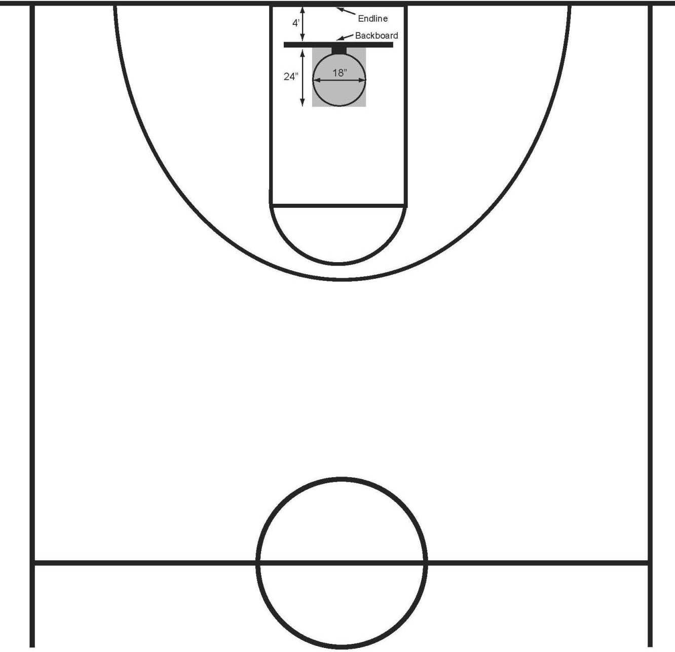Printable basketball court clipart Clip Art Library