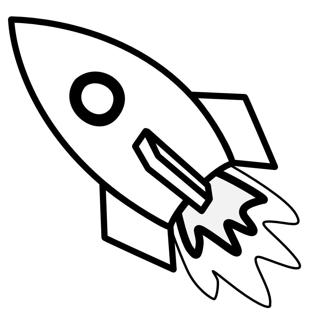 Free Spaceship Clipart Black And White, Download Free Spaceship Clipart