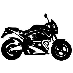 Motorcycle Clip Art Black and White 