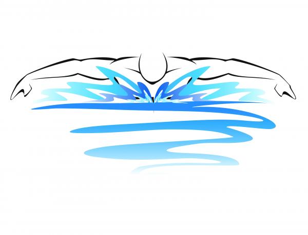 butterfly swimmer clipart