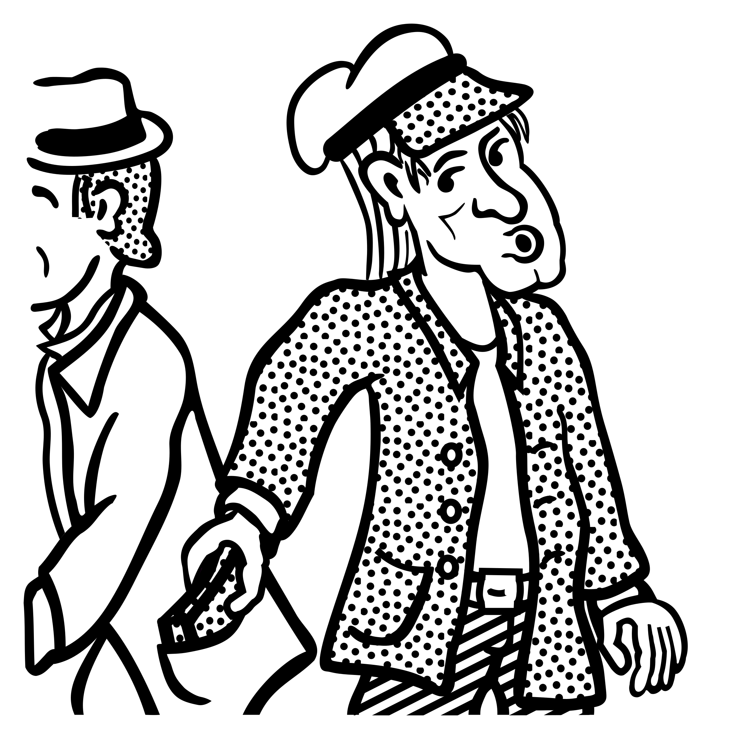 robbers clipart black and white