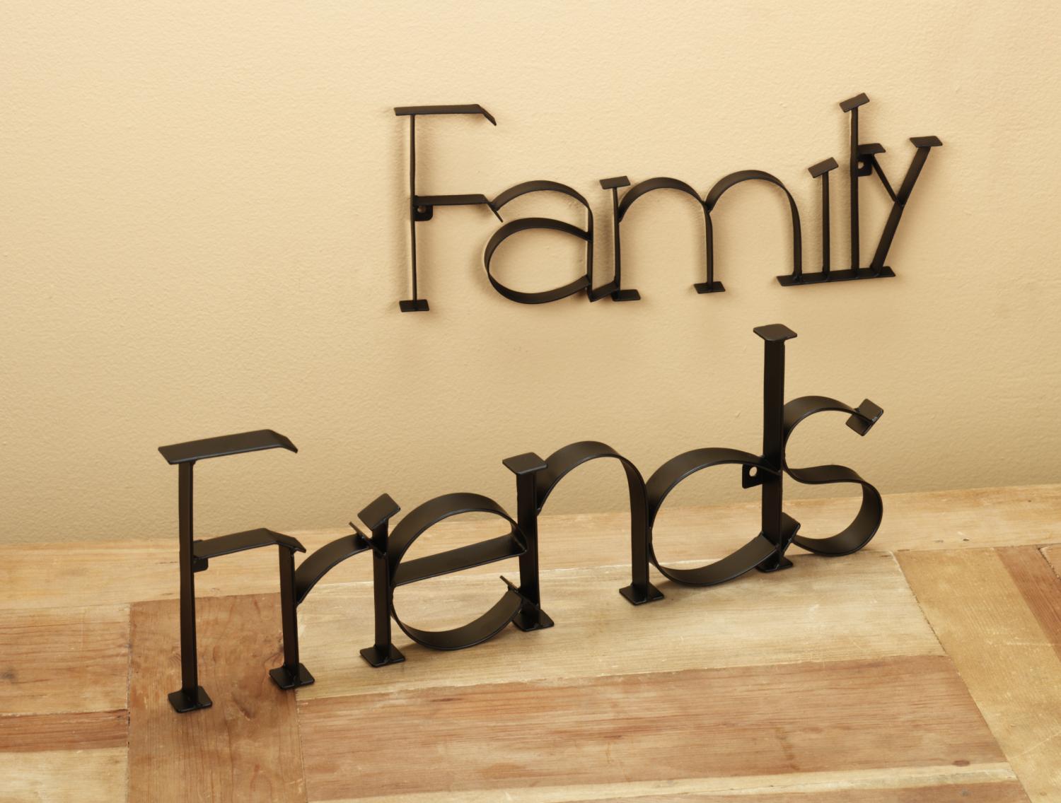 family and friends word art.