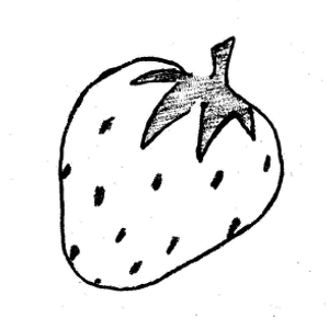 Free Strawberry Clipart Black And White