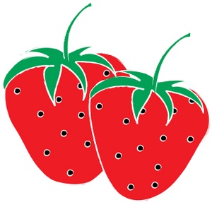 Strawberry Clipart Black And White