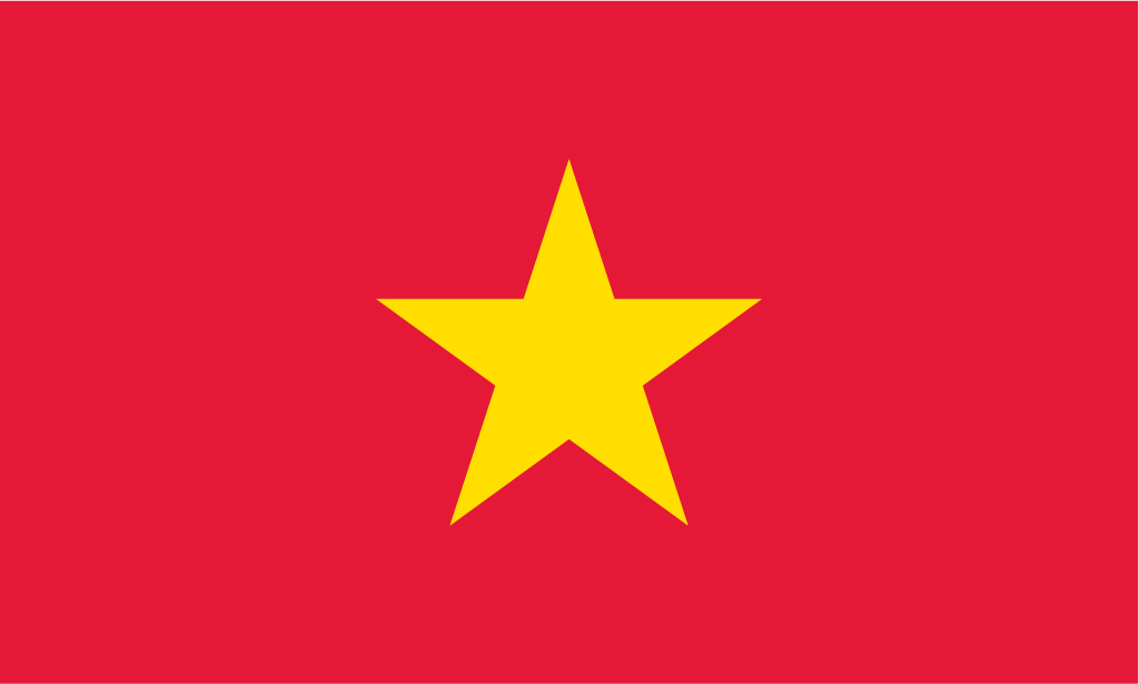 Vietnam flag clipart