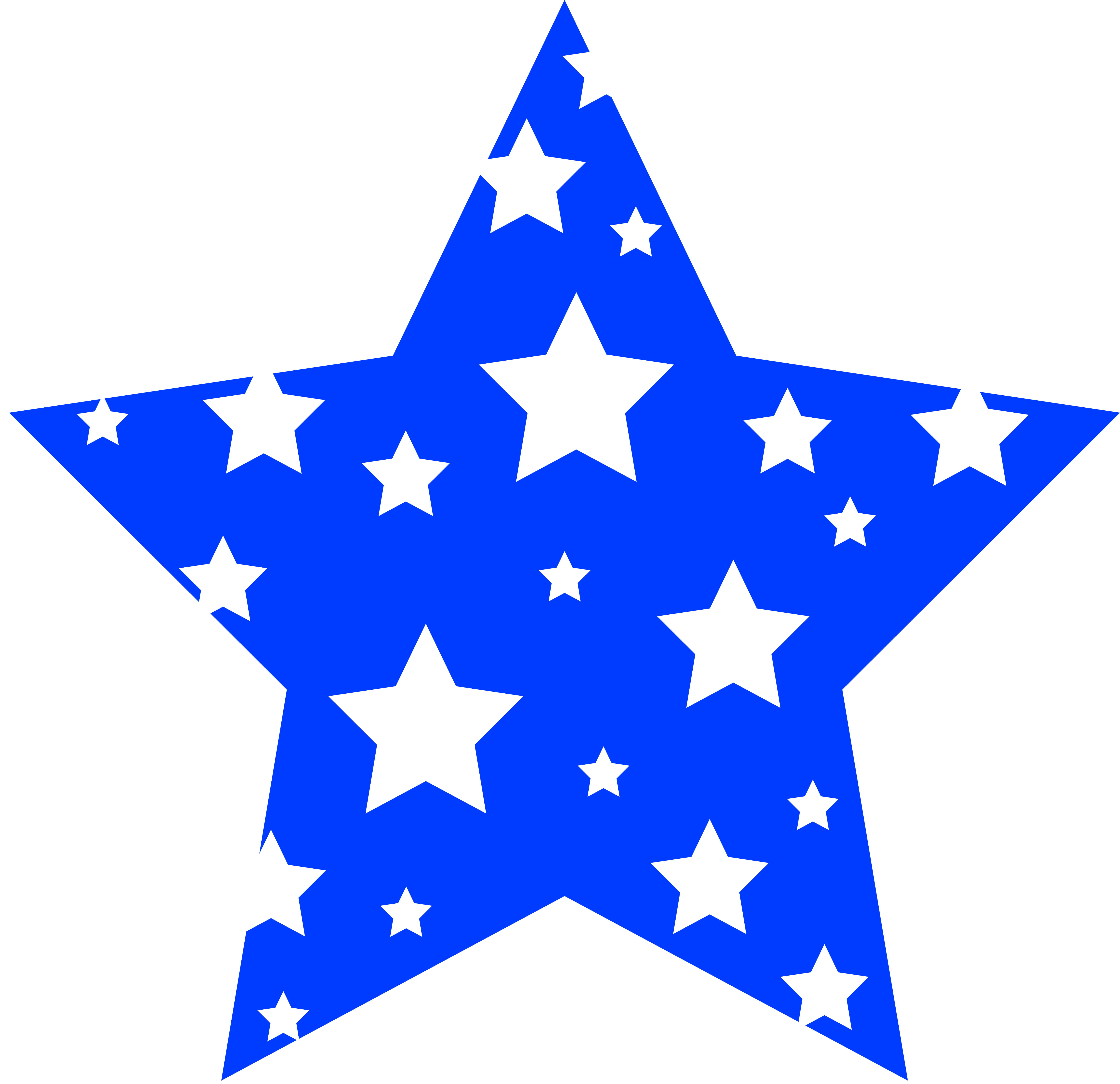Clip Art Of Blue Star Clipart